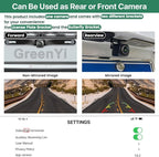 WiFi Car Backup Camera, GreenYi 5G 720P HD Car License Plate Rear/Front View Reverse Camera for iPhone iPad Android Smart Phones Tablets Which Support Double Band WiFi