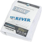 The Rag Company - Dry Me A River - Professional Korean 70/30 Blend, Microfiber Waffle-Weave, Drying & Detailing Towels, Soft Suede Edges, 390gsm, 16in x 24in, White (3-Pack)