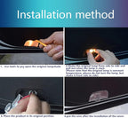 2 Pcs Car LED Projector Door Shadow Light Welcome Light Laser Emblem Logo Lamps Kit Puddle Lights LED Courtesy Step Lights Ground Lamp HD Kit Replacement for (Accord, Accord 7/8 (2008-2012))