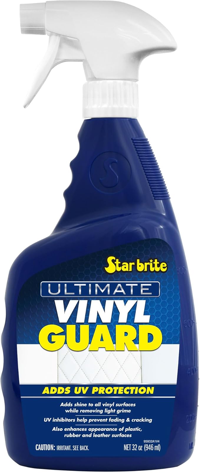 STAR BRITE Ultimate Vinyl Guard - Spray on Protection & Shine - Prevent Fading & Cracking - Keep Vinyl, Leather, Plastic & Rubber - 32 OZ (095932)