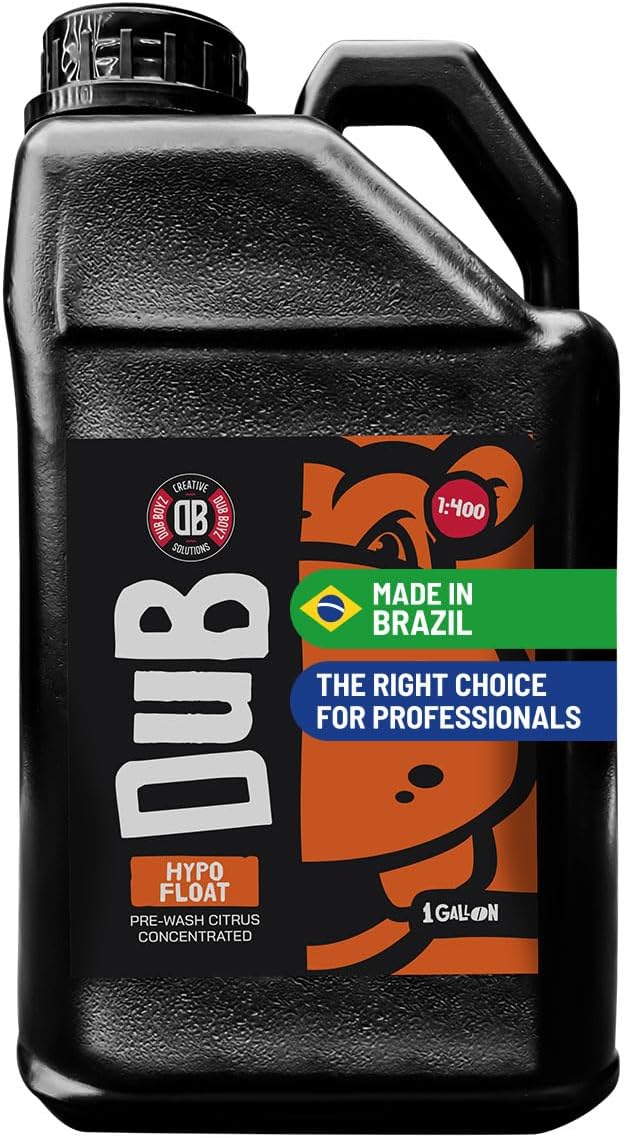 DUB BOYZ Hypo Float Pre-Wash Citrus Concentrate – Powerful Citrus-Based Cleaner for All Vehicle Surfaces, Eco-Friendly, Biodegradable Formula, Prepares for Main Wash (1 Gal)