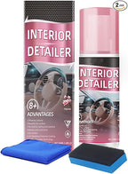 Professional Car Interior Detailer Spray - Multi-Surface Cleaner for Leather, Dash & Plastic - Surface Restoration & Protective Barrier - Non-Greasy Matte Finish (2)