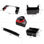 4PCS Center Console Organizer Storage Box Fits 2018-2023 for Jeep Wrangler JL JLU & Gladiator JT Gear Shift Console Tray Organizer, Hanging Armrest Storage Box, Co-Pilot Organizer