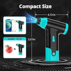 Compressed Air Duster Keyboard Cleaner - Electric Air Blower Cleaning Kit 150,000 RPM Mini Blower Spray to Dust Off Car, PC, Keyboard, Vacuum (Green)
