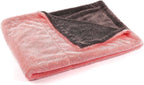 Maxshine 20" x 24" Universal Pink Car Drying Towel – 1200 GSM Rinse-Free Double-Sided Microfiber Towel – Plush, Super Absorbent for Car Wash & Detailing