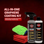 Renegade Products Graphene Wash & Protect Kit – Wash & Coat System with Microfiber Towels – Adds Gloss, UV Protection & Hydrophobic Shield