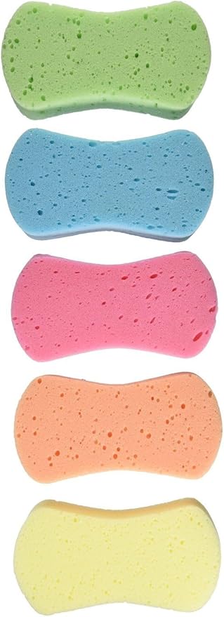 GBSTORE 5 Pcs Assorted Color Car Wash Sponge Set Bone Design Cleaning Polishing Foam Wear-resistant Clean Tools