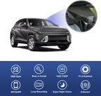 Fitcamx 4K Dash Cam Suitable for Hyundai Kona 2023 2024 2025 & Kona Electric (Part No#BE010) with Auto-Dimming, OEM Look, 2160P UHD Video, WiFi & APP, Loop Recording, G-Sensor, Plug & Play, 64GB Card