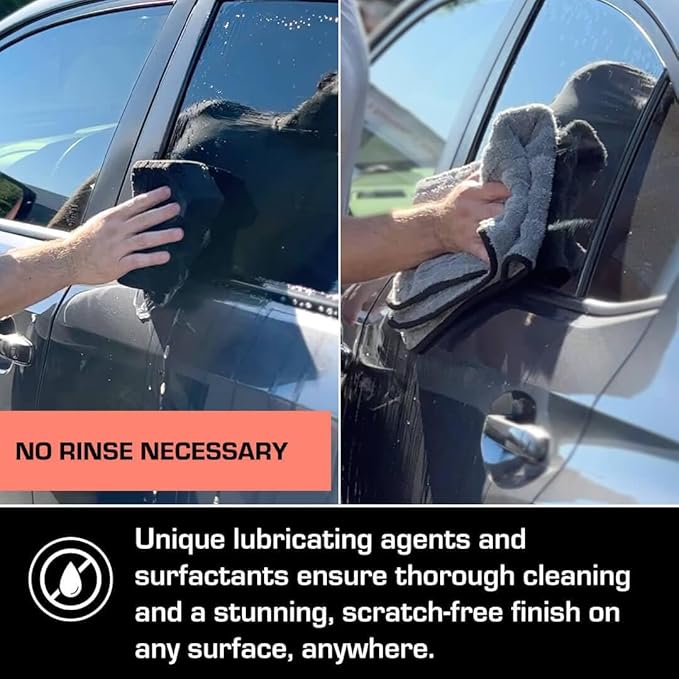 Ethos Hybrid Ceramic Rinseless Car Wash - Spot Free Rinse for Cars Waterless Wash - No Rinse Wash - Spot Free Car Wash - 2 Pack (16oz)