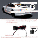 1080P 3Channel Dash Camera for Car Front and Rear Inside Dashcam Car Video Recorder,170°Wide Angle Vehicle Cam,WDR,G-Sensor,2’’ IPS Screen,Loop Recording,Night Vision (3Channel Dash Cam Without Card)
