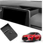 Fit 2025 2026 Lexus RX350/RX350h/RX500h Behind Screen Organizer 2023-2026 Lexus RX350 Accessories Dash Storage Tray Compatible with 2023 2024 2025 2026 Lexus RX(Only Fit Lexus RX 14-inch Screen)