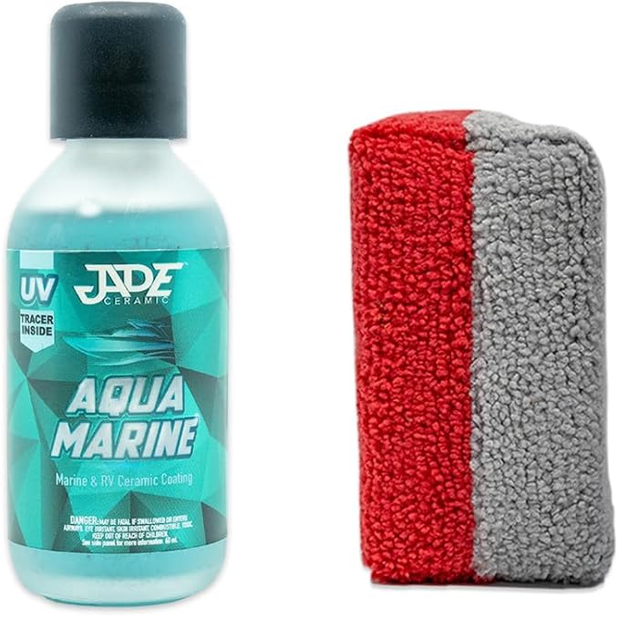 Detail King Jade Aquamarine - Premium Ceramic Coating 60cc w/Applicator - Paint Protection - Hydrophobic - Specially Designed for Boats & RV's