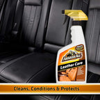 Armor All Car Leather Care Spray, Leather Cleaner and Protectant for Cars, Trucks and Motorcycles, Includes 2 Bottles, 16 Fl Oz Each