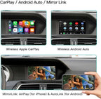 Wireless Android Auto Receiver for Mercedes Benz A/B/C/E/CLA/GLA/CLS/GLK/ML/GL/SLK 2011-2015 Wireless CarPlay Android Auto for Benz NTG 4.5/4.7 System with Bluetooth, Mirror Link, Camera, USB