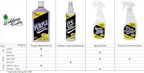CALIFORNIA CUSTOM – Leather Vinyl Conditioner LVC, Protect Your Leather, Rubber, Plastic and Vinyl from Wearing, Drying & Cracking. No Greasy Film. Will Not Attract Dust! - 8 fl. oz.