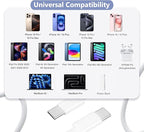 iPhone 17 16 15 Charger Fast Charging, 20W Type C Charger USB C Charger Block iPhone 17 16 Charger with 2Pack USB C to USB-C Cable for iPhone 17/17 Pro/17 ProMax/16 Plus/16/15 ProMax/iPad Pro/AirPods