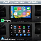 2+64G 8Inch Android 14 Car Radio Stereo Upgrade for Chevrolet Impala 2006-2013 w/Wireless Carplay Android Auto Double Din Touch Screen GPS Navigation Head Unit Radio Bluetooth WiFi FM Backup Camera