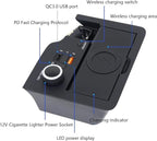 Wireless Car Charger for Honda CRV 2020 2019 2018 2017, 15W Wireless Fast Phone Charging Pad with 27W USB-A & Type-C Interior Accessories Upgrades