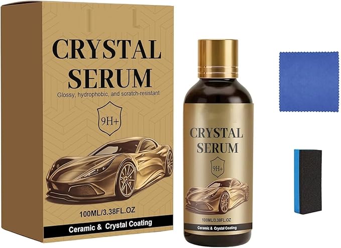 PTZ Crystal Serum, 9H Graphene Ceramic Coating, Advanced Graphene Ceramic Coating for Cars Extreme Gloss & Protection for Auto Detailing