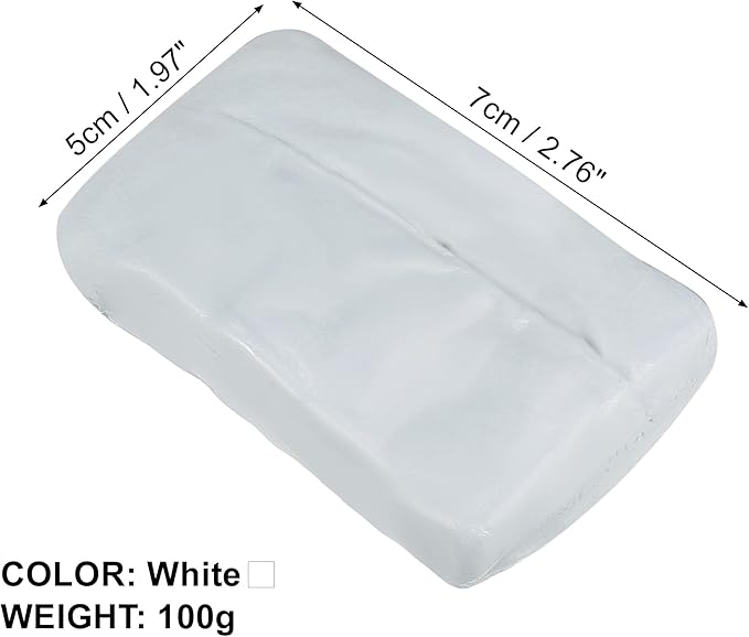 X AUTOHAUX Car Clay Bar Wash Mud White 100g Detailing Cleaning Polishing Tool for Cleaning Cars RV Boats Bus Coating