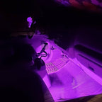 Rock Lights Pink with Light Purple 12 Pods Pure Pink LED Rock Lights IP68 Waterproof 47inch Extension Wires for Trucks UTV ATV SUV Boat Pickup Car Fender Exterior Lighting Kit