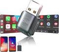 OneCarStereo Mini Wireless CarPlay Android Auto Adapter, Plug & Play, 2026 Upgrade, Convert Wired CarPlay to Wireless for iOS 10+, Fast Stable 5.8GHz Wi-Fi USB Car Play Dongle