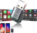 OneCarStereo Mini Wireless CarPlay Android Auto Adapter, Plug & Play, 2026 Upgrade, Convert Wired CarPlay to Wireless for iOS 10+, Fast Stable 5.8GHz Wi-Fi USB Car Play Dongle