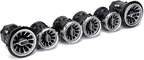 Turbine Air Vent,Front Turbo Outlet 6pcs 64 Color Front LED Turbine Air Vent Ambient Light Kit Replacement Compatible for Benz E Class W213 C238 2017‑2021