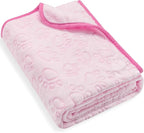 Pink Cat Blanket for Kitten Beds, Flannel Pink Stuff Cute Paw Print, 24 * 32 inches Dog Girls Blanket, Puppy Ragdoll Kitten Necessities