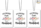My Favorite People Call Me Mommom Grandma Gifts Car Air Freshener Accessories 3pcs, Rustic Gifts for Grandma Christmas,Floral Hanging Scent Fragrance Card for Women Closet Bathroom Home Decor