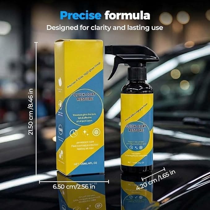 Nano Quick Coat Restore Coating Spray, 2026 Advanced Automobile Quick-Acting Coating Agent, Quick Effect CoatingAgent Spray with Dust Proof and Glazing Effects Long-Lasting Car Showroom Gloss