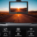 Backup Camera with 5-Inch Monitor Easy Install: Plug-Play DIY Guide Lines Clear Night Vision HD 1080P Rear View Camera with Monitor Kit IP69 Waterproof Night Vision with On/Off Switch for Cars/SUVs