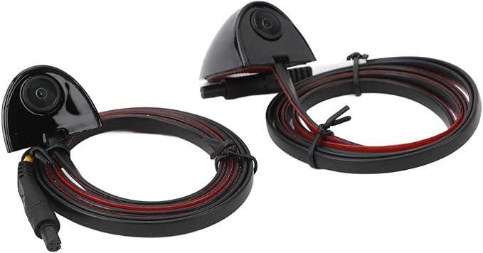 Car Blind Spot Camera Side View Backup Camera Kit Universal 12V NTSC IP67 80° Wide Angle Left Right Pair Output
