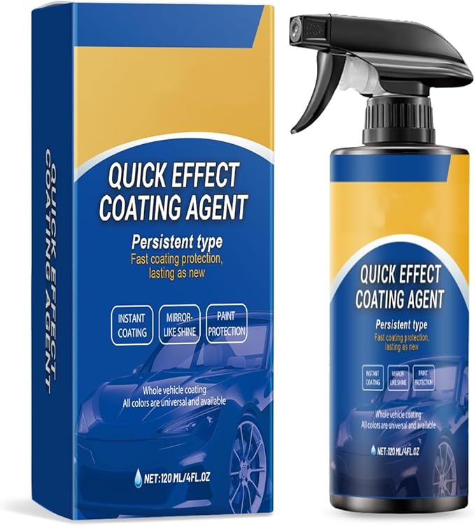 Car Coating Spray for Shine & Protection, Quick Effective Coating Spray, Advanced Car Quick-Acting Coating Agent Spray, Waterless Wash, Lasting, For All Cars (1pcs)