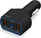 BatPower CCD2 High Power Delivery 120W Car Charger Compatible with Dell Inspiron Latitude XPS Mini Precision Studio Vostro Laptop Notebook DC 12v-24v Auto Adapter