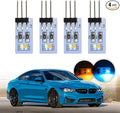 NJSBYL Blue-Orange LED Interior Ambient Circuit Board for B-MW M4 X1 3 4 5 Series Sedan Convertible Coupe F10 F30 F31 F32 F33 F34 F36 F48 F82 F83 Side Door Handle Courtesy Lamp Dual-color