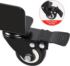 Rolling Wheel Detailing Stand Heavy-Duty Tire Cleaning Stand with 3 Rotating Rollers & Lockable Casters, Ergonomic Tire Wash Stand for Wheel Washing, Polishing, Ceramic Coating, Tire Shine
