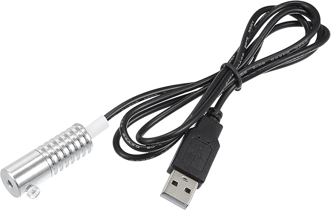 ACROPIX 3mm 0.12" 2W LED Aluminum Light Source Illuminator Decoration USB LED Light for Car DIY White - Pack of 1