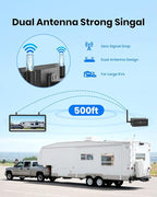 AUTO VOX Wireless Backup Camera Magnetic:Portable No Wiring 1 Min Install Trailer Hitch Camera,2-Channel HD 1080P Car Monitor & IR Night Vision Back Up Camera Systems for Truck,RV (7.2 inch)