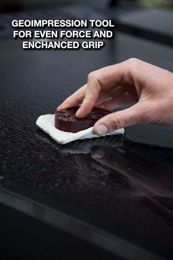 Adam's Polishes Visco Clay Bar Jar - Cleanses Surface Without Causing Damage - Safe for Even The Most Delicate Clear Coat - Use on Paint, Glass, Wheels, and More - Includes GeoImpression Tool