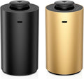 Waterless Essential Oil Diffuser for Home Aromatherapy Scent Diffusers with 3 Timer Settings or Timer-Off, 3 Mist Levels for Car Room Studio Office, ANX Premium Metal Black and Gold 2 Pack