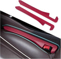 IHOTDER 2PCS Car Seat Gap Filler - Car Seat Gap Filler Organizer for Holding Phone,Key,Purse - Universal Car Gap Filler Fits CCar Truck SUV Car Interior Accessories (Burgundy/2PCS)…