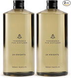 AromaPlan Hotel Scents 24 Knights 16 Fl Oz 2 Pack (946ml), Home Luxury Aroma & Hotel Fragrance Diffuser Oil- Hotel Diffuser Oil for Aromatherapy- USA Made, Bigger Bottle, Bolder Aroma & Longer Lasting