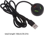 Compact USB Charging Hub USB2.0 Three Port Expander Hub Dock Suitable for Car Chargers Power Banks USB Accessory