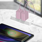 USB C Charger Type C Charger Fast Charging 10FT 45W Samsung Chargers 2-Pack with iPhone Air/17/17 Plus/17 Pro/17 Pro Max/16/16 Plus/16 Pro/16 Pro Max/15/15 Pro Max/iPad Pros/Galaxy S25 S24(Pink)