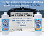 Marine Mildew Stain Remover for Boat Seats, Vinyl & Plastic | Light Gel That Clings Longer | Fast-Acting | No Scrub | 32oz