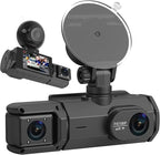 Dash Cam for Cars, 1080P Full HD Dual Dash Cam Front Inside, WiFi, 2" Screen, Night Vision, G-Sensor, Loop Recording, 170° Wide Angle, APP Control (Dual Dashcam)