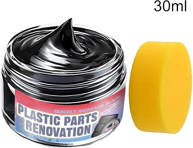 Car Trim Restorer, with Long-Lasting Formula, 30ml, Car Exterior Shine Restorer, Interior and Exterior Restoration Paste, Uv Resistant Coating, for Detailing Vehicles