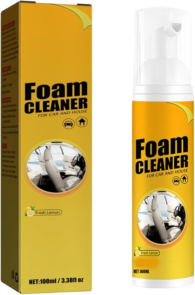 Multi-purpose Foam Cleaner Car Interior Cleaners,Upholstery Cleaners for Cars Seats,Espuma Para Limpiar Asientos De Carro (1, 100ML)