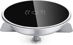 i.VALUX Embed in Desk Wireless Charger,15W Fast Charging Pad Phone Charger,Hidden Desk Grommet Qi Charging Station Compatible with iPhone 17/Air/16/15/14/13/12/11/11 Pro/8/Xs Max/XR/Galaxy S22/S21